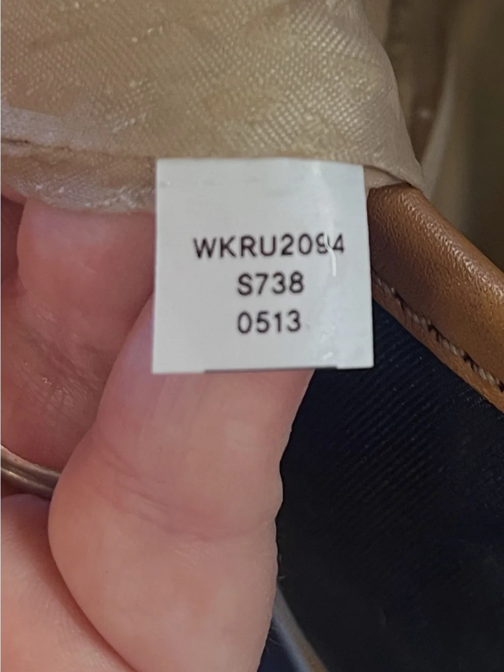 Kate‎ Spade Navy & Tan Striped Tote
